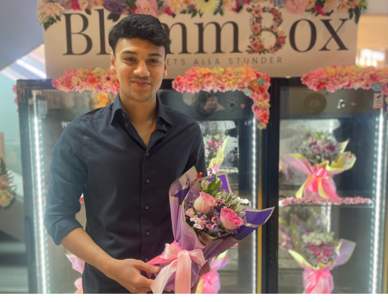 Kevin Pettersson från Blommbox